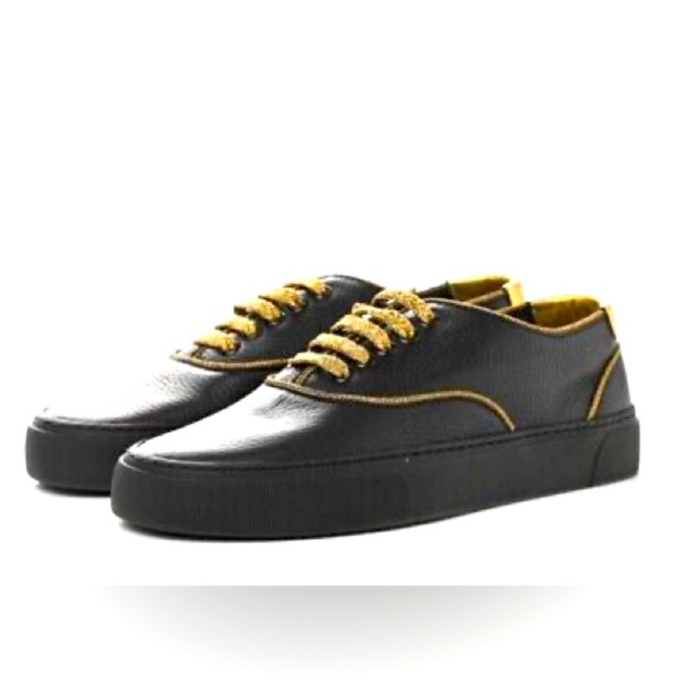 YSL VENICE SNEAKER ON LEATHER GRAIN